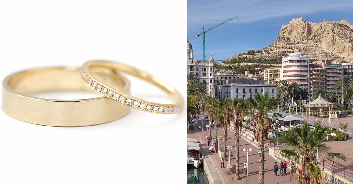 alianzas boda alicante - anillos bodas alicante - gold wedding rings alicante - jewelry alicante -  bijoux alicante